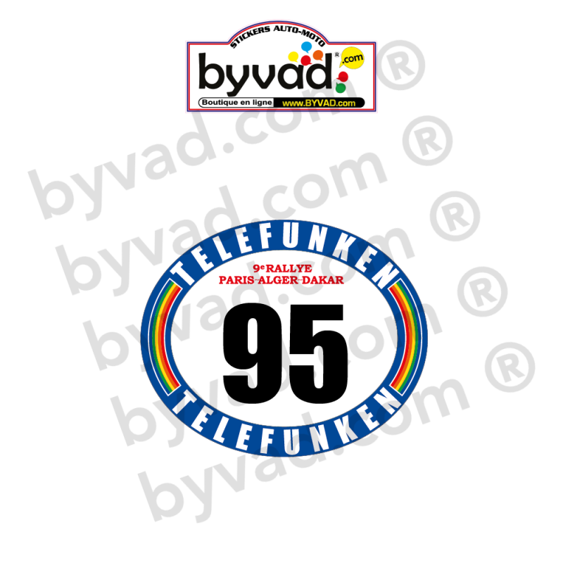 Plaque de rallye Moto Paris Dakar 1987