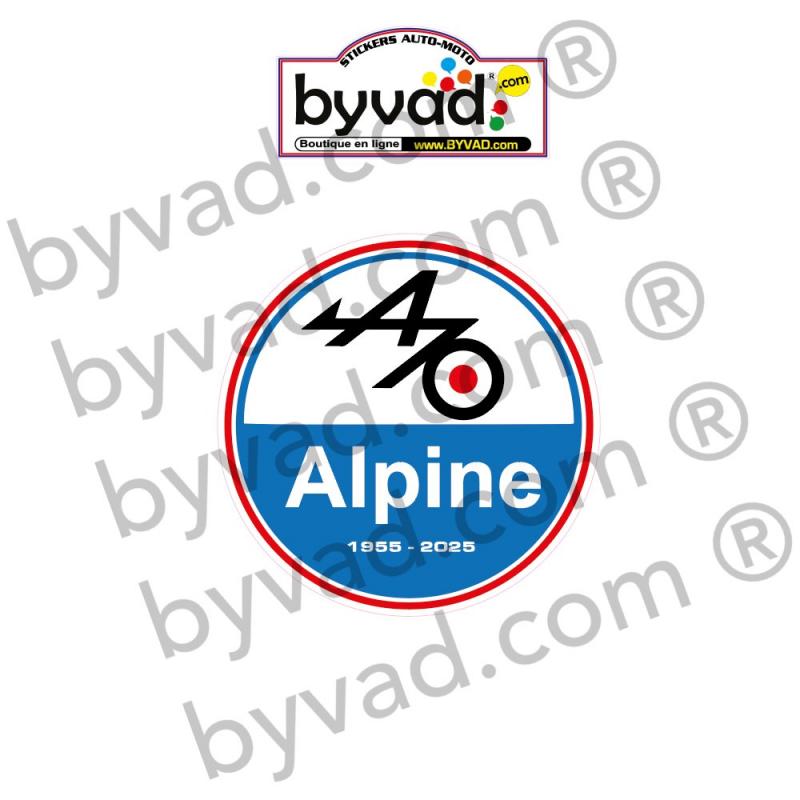Autocollant Alpine 70 ans