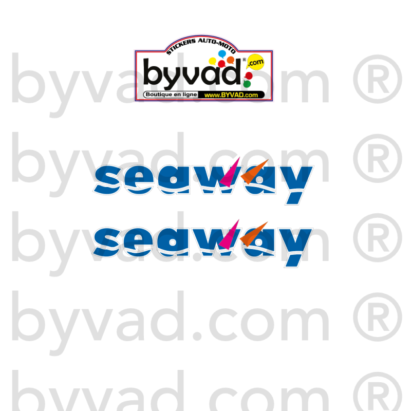 Kit stickers de caisse mini Seaway
