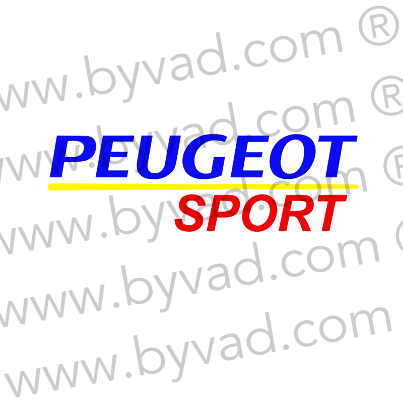 Autocollant de toit Peugeot SPort