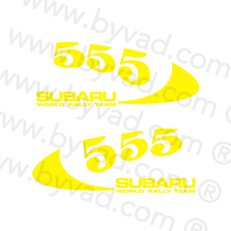 2 Stickers 555 Mc Rae Edition - STICKERS SUBARU - STICKERS SUBARU - STICKERS  MARQUE AUTO - BYVAD
