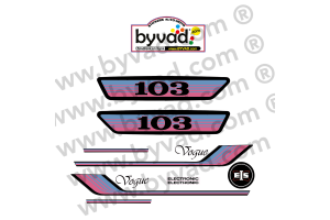 Kit déco moto Peugeot 103 VOGUE Rose