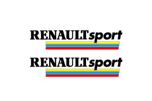 2 stickers logo Renault Sport