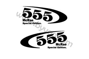 2 Stickers 555 Mc Rae Edition
