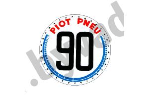 Sticker 90 pneus piot