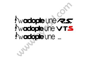 Sticker "adopte une ..." 