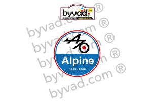Autocollant Alpine 70 ans 1955 2025