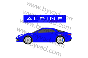 2 Stickers alpine "france"