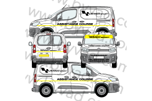 Kit déco Assistance Renault Sport taille S (Kangoo, Partner, Berlingo)