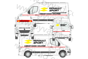 Kit déco Assistance Renault Sport RS 16 taille L (Master, Sprinter, Boxer, Ducato...)