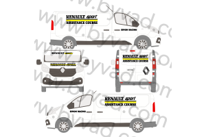 Kit déco Assistance Renault Sport Simon Racing taille M (Trafic, Vito, Transporter...)