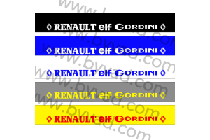 Bandeau pare soleil Renault elf Gordini