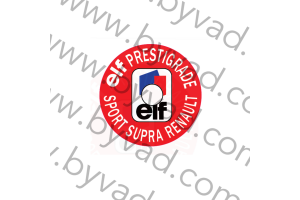 Sticker pour bouchon d'huile ELF PRESTIGRADE