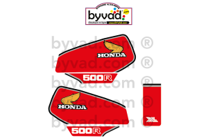 Kit moto autocollants  HONDA XLR 500 moto blanche