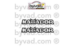 Deux stickers moto BULTACO MATADOR