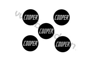 Kit 5 Stickers de Jantes COOPER
