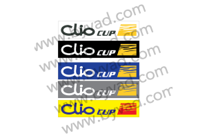 Cache plaque immatriculation CLIO CUP