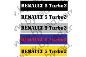 Cache plaque immatriculation Renault 5 Turbo 2