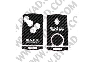 Sticker carte Renault 4 boutons Renault Sport