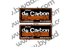 2 Stickers De Carbon