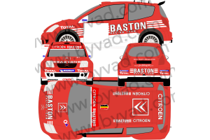 Kit déco rallye Citroen C2 Super 1600 BASTON