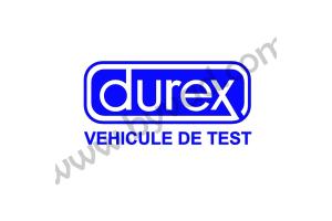 Sticker  Durex Véhicule de test