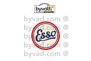 Autocollant Esso Vintage 15 cm