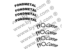 Kit 4 stickers de jante EVOCORSE FONDMETAL