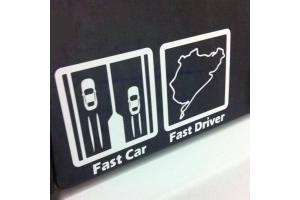 Sticker Fast car Fast Driver