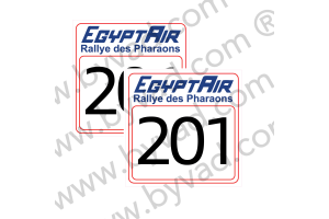 2 fonds de portière Rallyes des Pharaons