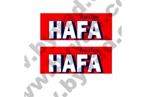 2 Stickers huiles HAFA