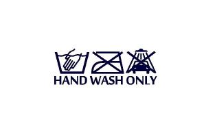 Sticker Hand wash only