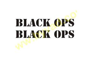 KIT 2 Stickers BLACK OPS