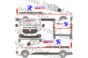 Kit déco Assistance Peugeot Sport taille M (Trafic, Vito, Transporter)