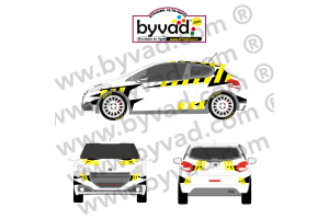Kit déco voiture de rallye UNIVERSEL 70 par BYVAD