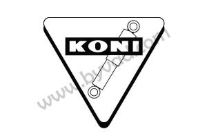 2 Stickers KONI monochrome