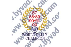 Sticker Lancia World Rally Champion