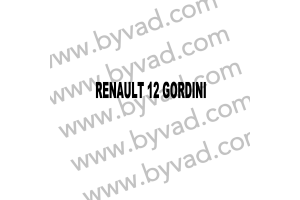 Lettrage Renault 12 Gordini