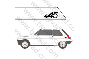 Kit liserets Renault 5 Alpine version A5