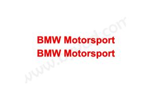 Kit de 2 Stickers BMW Motorsport  15 cm