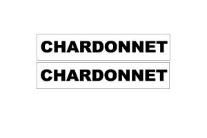 2 Stickers Chardonnet sur fond blanc