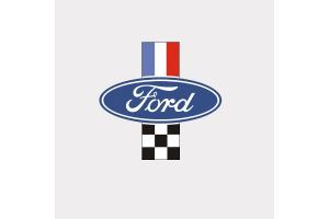 2 Stickers Ford Racing