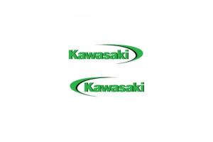 2 Stickers Kawasaki
