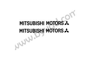 2 Stickers Mitsubishi Motors 15 cm