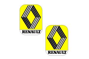 2 stickers logo Renault 1980