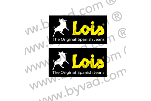 2 Stickers Lois Jeans