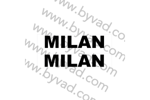 Autocollant Milan x 2