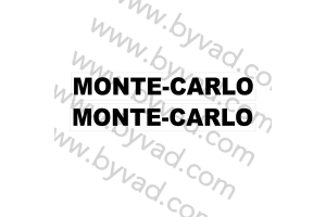 Autocollant Monte Carlo x 2