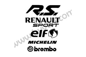 Pack stickers Sponsors Renault Sport