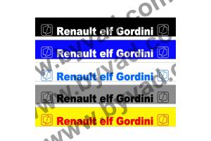 Bandeau pare soleil Renault Elf Gordini